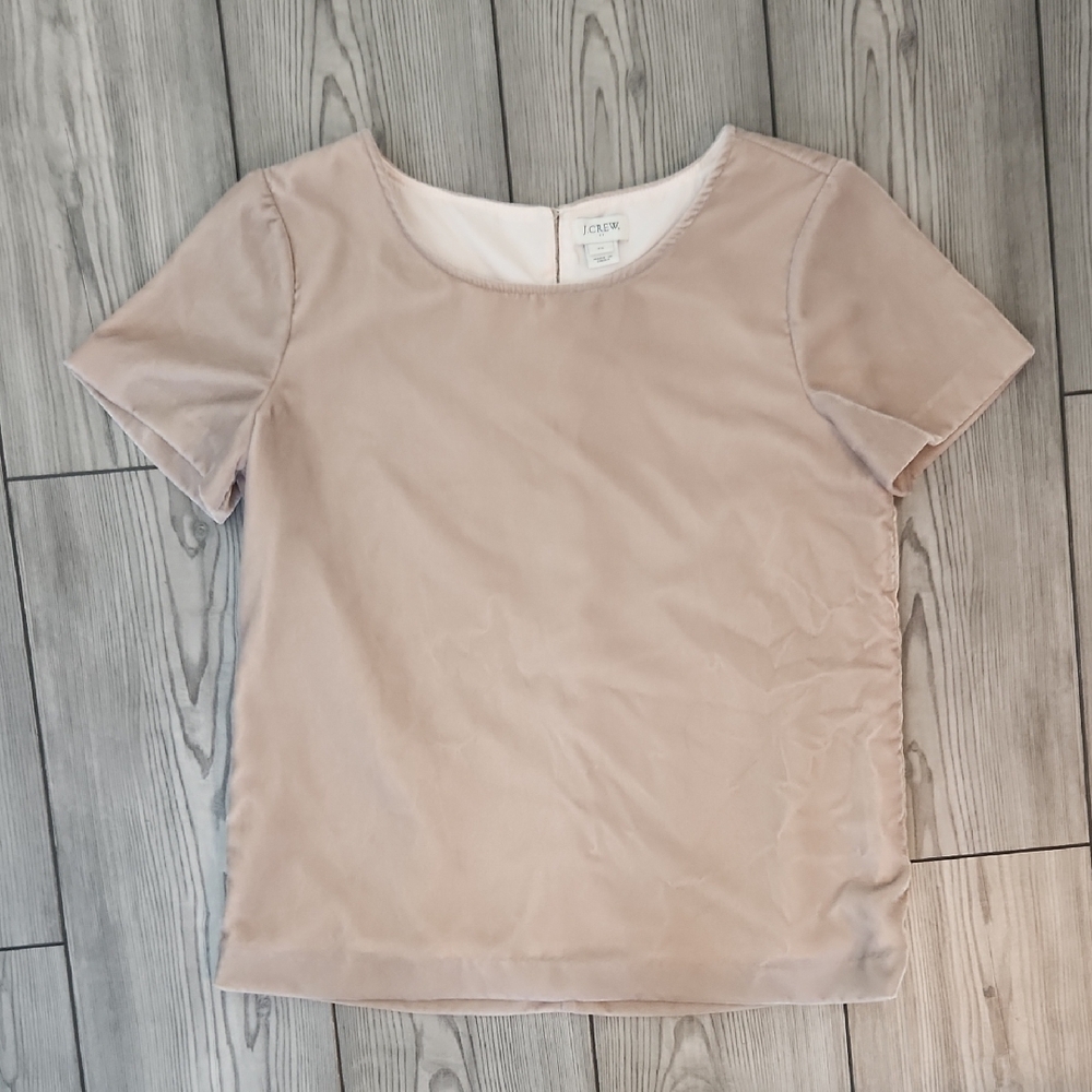 J Crew Velour Top